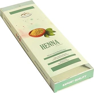 Aroma ValleyHenna Incense Sticks - Artisan Luxury Masala Incense - Handmade Long-Burning Incense 18+ Sticks