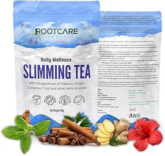 Slimming Tea green tea for weight loss 100g Pack Of 1 Month Hibiscus Ginger & Cinnamon Herbal Blend Natural Detox & Anti-Inflammatory 100% Organic