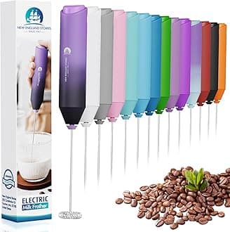 Portable Electric Milk Frother Battery Operated Foam Whisk Foam Whisk for Coffee, Cappuccino, Latte, Matcha, Hot Chocolate, Mini Drink Mixer, No Stand, Galaxy