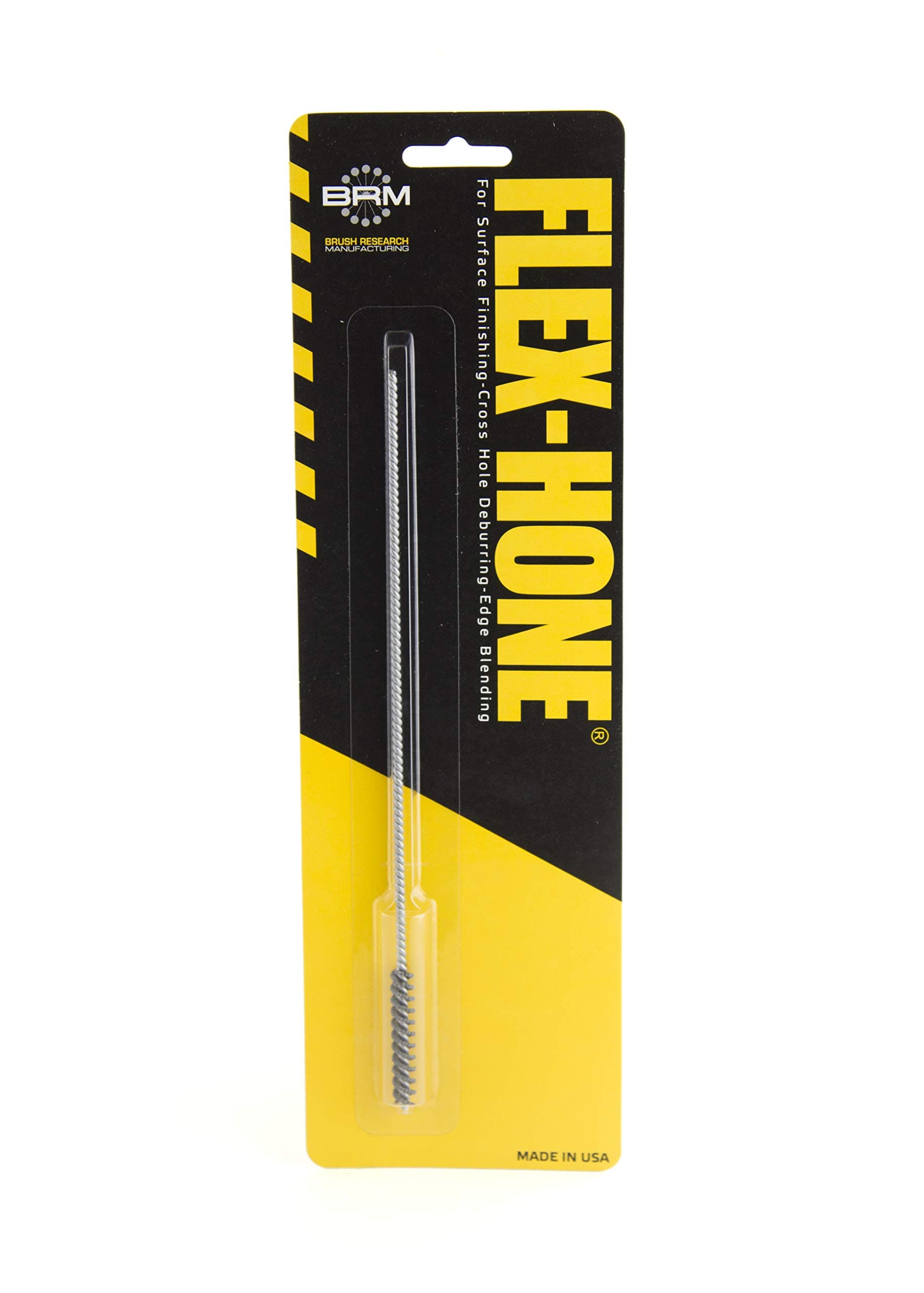 Brush Research BC5M32 FLEX-HONE®, 0.197" (5mm) Diameter, 320 Grit, Silicon Carbide, For Mild Steel, Stainless Steel, Cast Iron and Softer Ferrous Materials