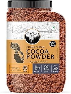 100% Pure Dark Cocoa Powder 500g | Unsweetened Natural Dutch Process Cacao for Baking, Chocolate Making, Cakes & Smoothies | Rich Aroma, Keto Friendly & Vegan Cocoa Powder