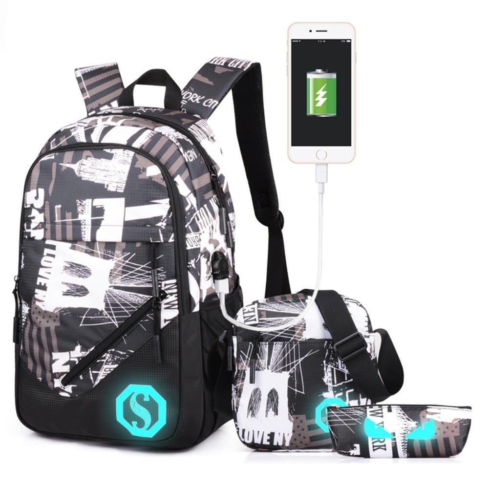 Eshops School Backpacks for Boys Bookbag for Kids Student Backpack (New York)