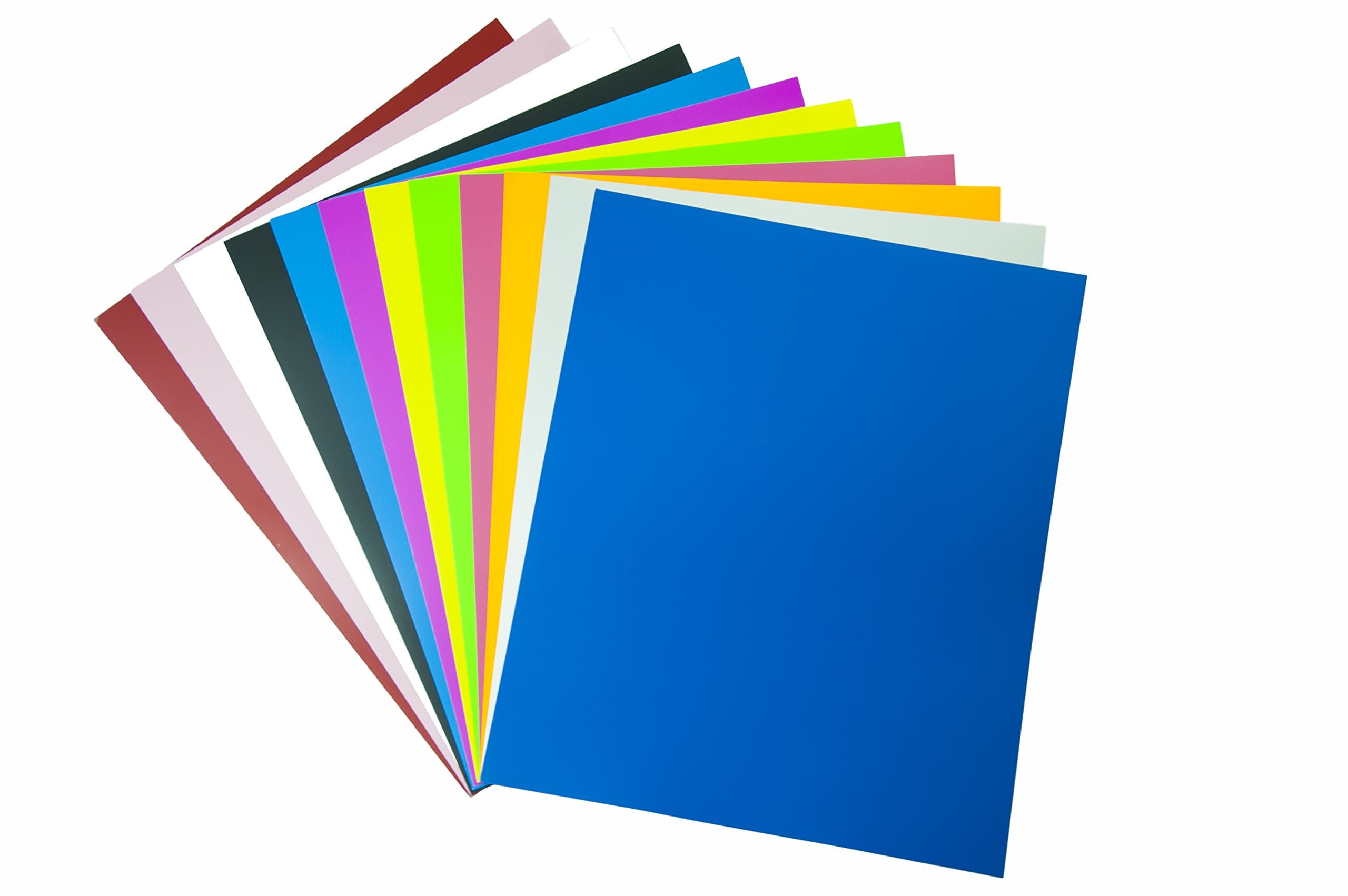 Mav Crafts Matte Heat Transfer Vinyl Bundle | 12 Assorted Colors Combo in 12x10 inch Iron on HTV | Cold Peel plus Easy to Weed PU Sheets for Silhouette Cameo Cricut and Heat Press