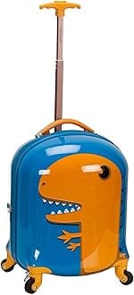 Jr. Kids' My First Hardside Spinner Luggage,Telescoping Handles, Dinosaur, Carry-On 19-Inch