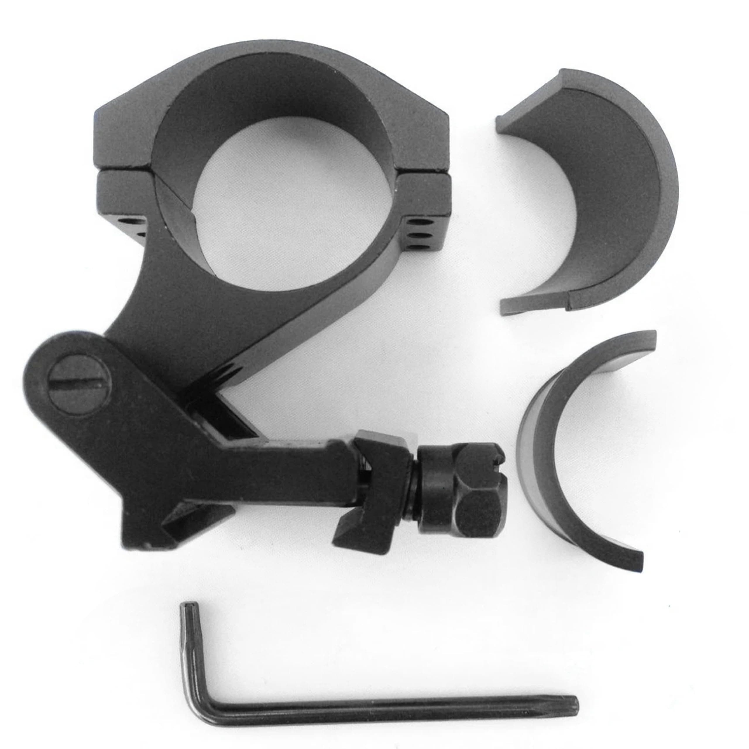 Quick Flip to Side 90-Degree Tactical QD Pivot FTS Mount – Mount for Red Dot Magnifier 3X 4X 5X – Picatinny Rail Compatible Quick Detach Scope Accessory with Standard Screw Base