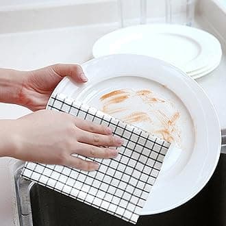 Multi-Purpose Microfiber Cleaning Cloths - Lint-Free Towels for Car Detailing, Bathroom & Household Polishing (Super Absorbent, Non-Scratch)