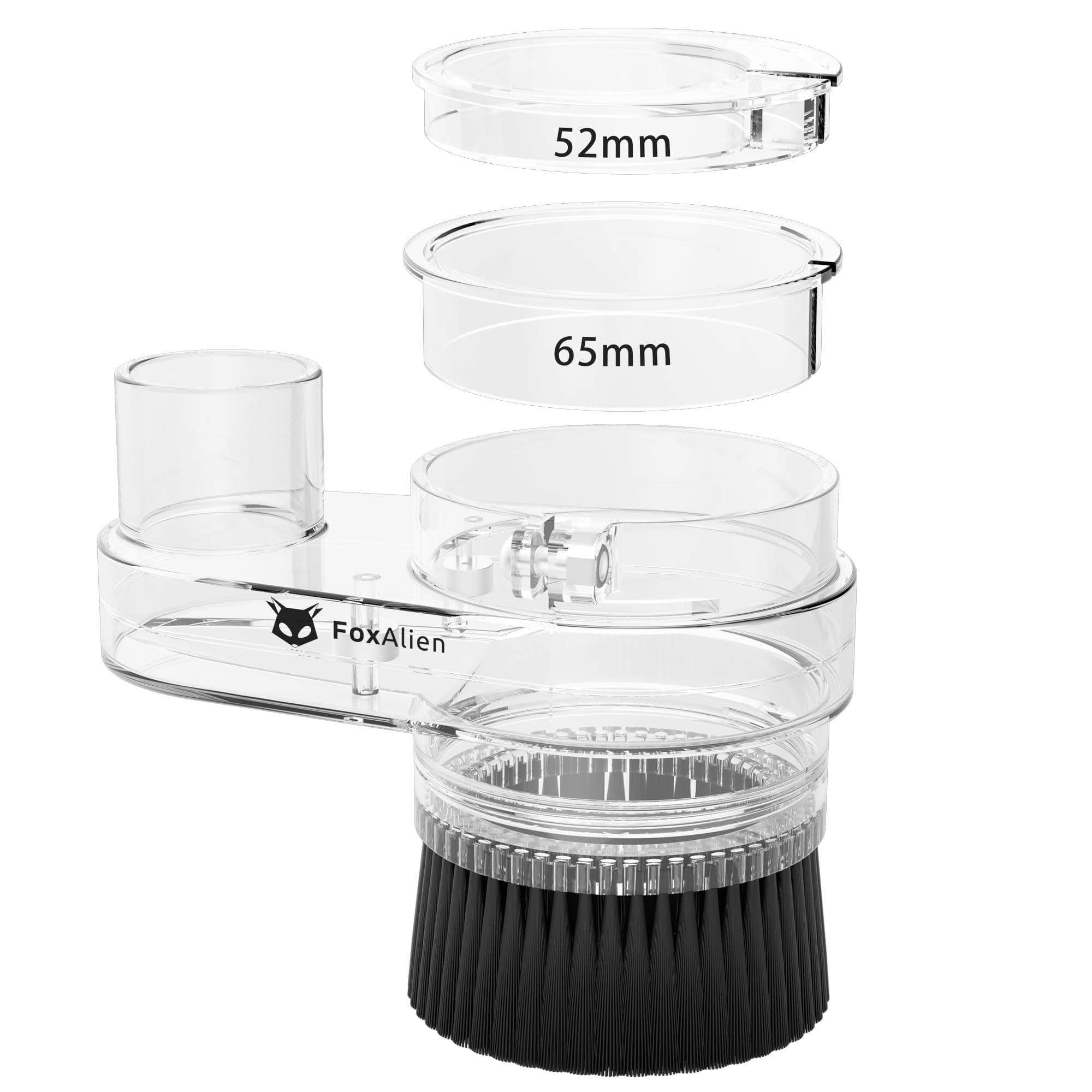 69mm Diameter Dust Shoe for CNC Router Machine, Compatible with 52mm Spindle Motor and 65mm Router, Hose Diameter 38mm