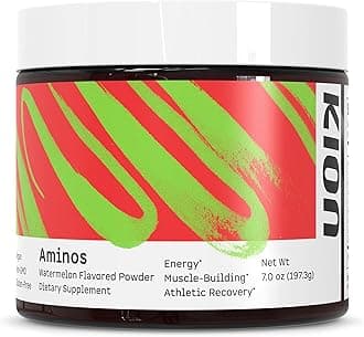 Kion Aminos Essential Amino Acids Powder - Essential Amino Acids Supplement for Muscle Recovery, Essential Amino Energy, EAAs Amino Acids Powder, BCAA EAA, BCAAs Amino Acids - 30 Servings, Watermelon