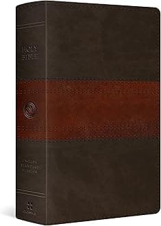 ESV Large Print Personal Size Bible, Red Letter (TruTone, Forest/Tan, Trail Design): Holy Bible, English Standard Version