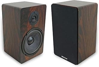 Rockville Pair RockShelf 68D V2 400W Bookshelf Speakers 8 Ohm, Kevlar Woofers, Silk Dome Tweeter, MDF Cabinet, for Home Theater and Audiophiles