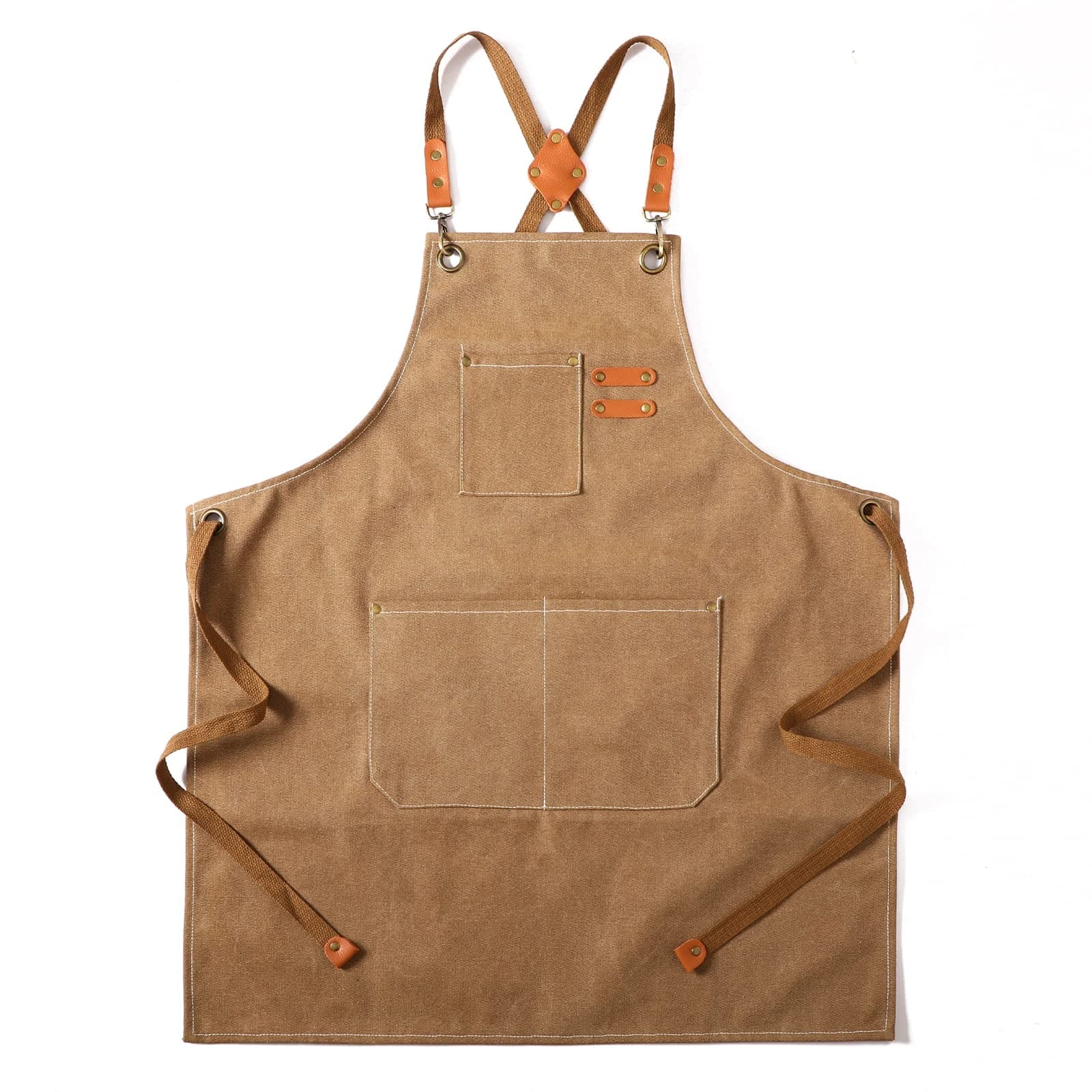 Tosewever Canvas Cross Back Chef Cotton Aprons