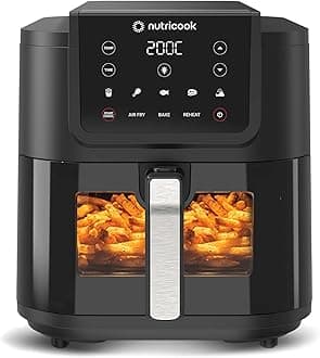7.6L Air Fryer Slim XL (2025) with 100% Toxin-Free Ceramic Coating—No PTFE, PFAS, PFOA or Microplastics, Clear Window, Light & Extra-Large Basket | 1700W, 5 Presets, 2-Year Warranty