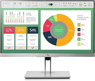 HP EliteDisplay 21.5-Inch Screen LED-Lit Monitor Silver (1FH45AA#ABA)