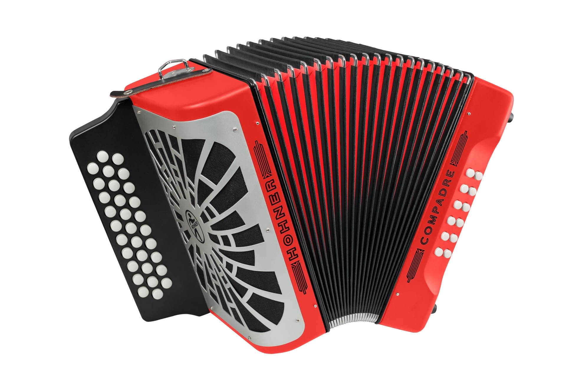 Compadre FBbEb Accordion with Gig Bag (Red)