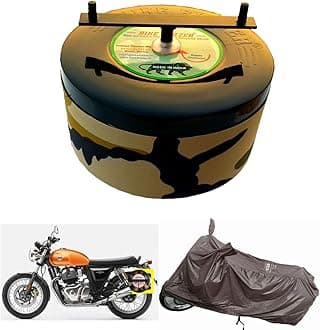 BIKEBLAZER Semi-Automatic Bike Body Cover Compatible for All Royal Enfield Motorcycles | Heavy Duty Device | Water Resistant | UV Safe | 100% Dust Proof | Anti-Theft & Scratch Proof Covers AK