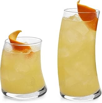 Swerve 16-Piece Tumbler and Rocks Glass Set