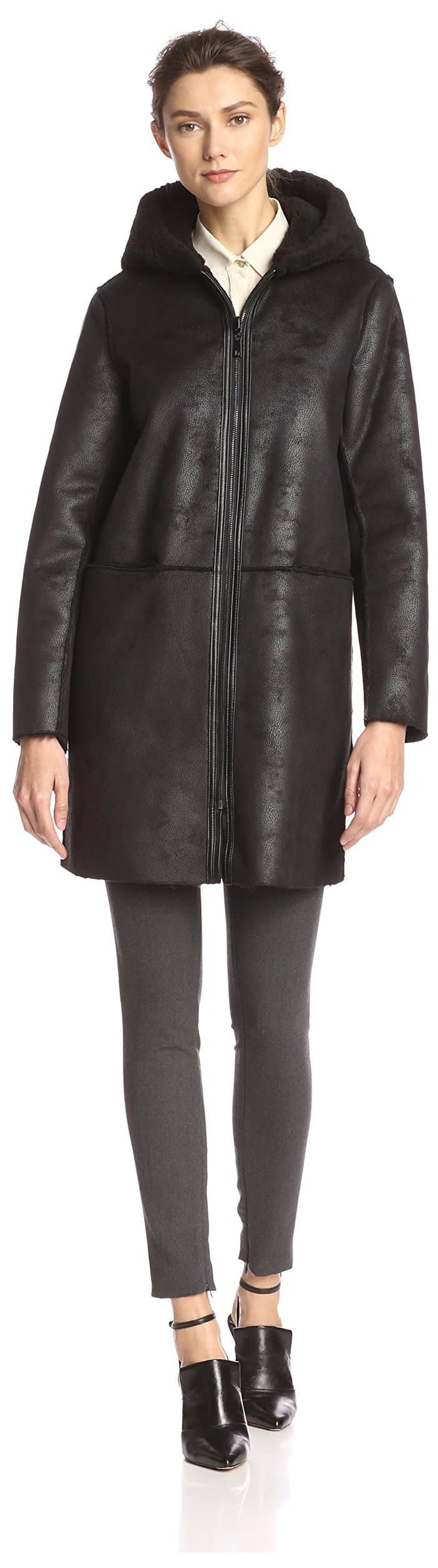 DL2 by Dawn Levy Women's Teddy Plush Lined Jacket