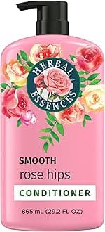 Herbal Essences Conditioner, Rose Hips- Smooth Collection, Shiny Hair with Vitamin E & Jojoba, Safe for Color Treated Hair, Floral Scent, Cruelty-Free, Dermatologist-Tested, 29.2 Fl Oz