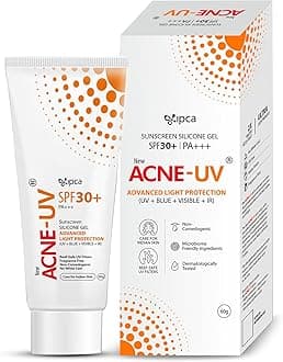New ACNE-UV Gel Sunscreen SPF 30 PA+++ | 60g Sunscreen for Oily Skin Women & Men | Non-Comedogenic Silicone Gel | Visible Light Protection | Water Resistant | Suitable for All Skin Types