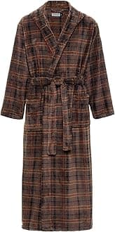 Alexander Del Rossa Mens Robe with Hood, Plush Fleece Hooded Mens Bathrobe, Big and Tall Bath Robe for Men
