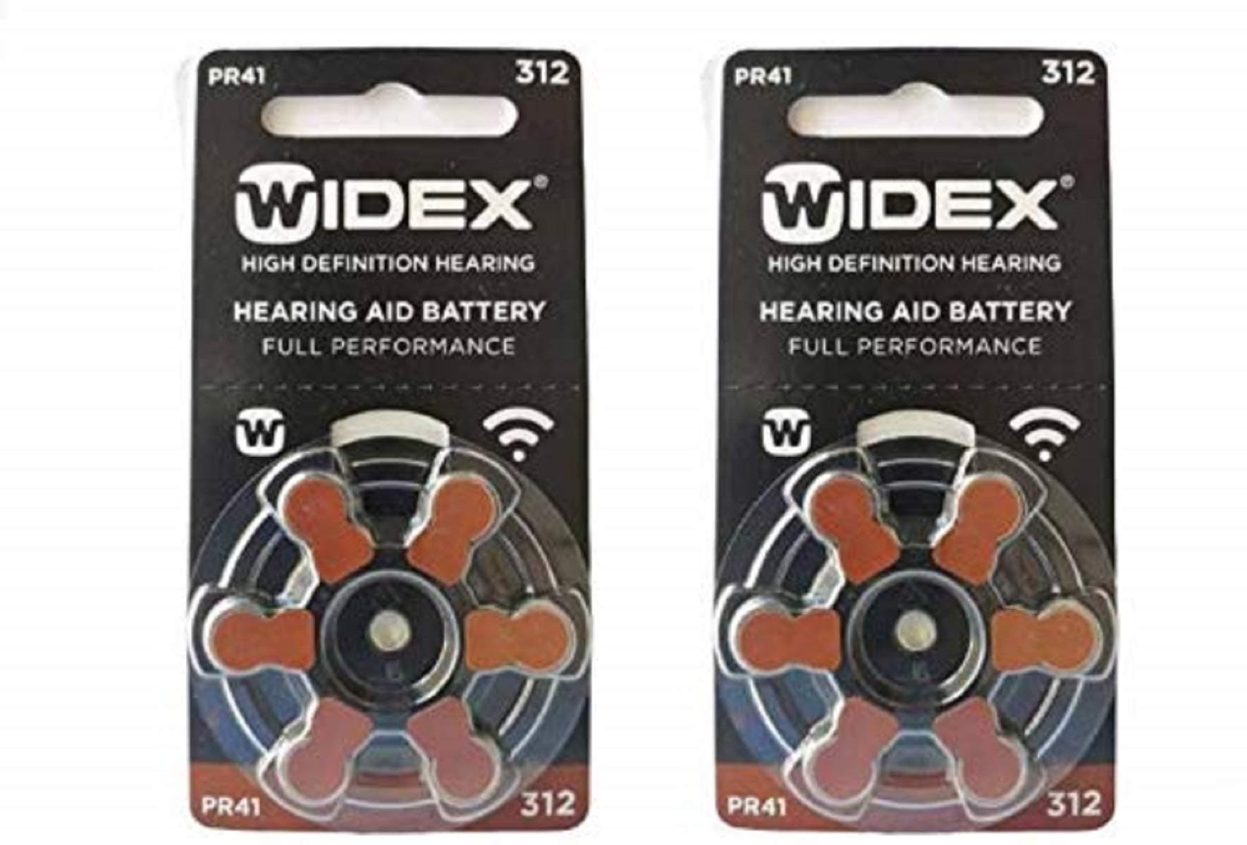 hearing aid battery Size 312 (PR41) (4 Packets = 24 batteries)