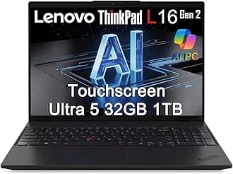 Lenovo ThinkPad L16 Gen 2 Touchscreen Laptop, 16" FHD+, 32GB RAM, 1TB SSD, Intel Ultra 5 225U (> Core i7-1365U), Next Gen L15 Business AI PC, FP, Backlit KB, Thunderbolt 4, Ethernet, Win 11 Pro, 2026