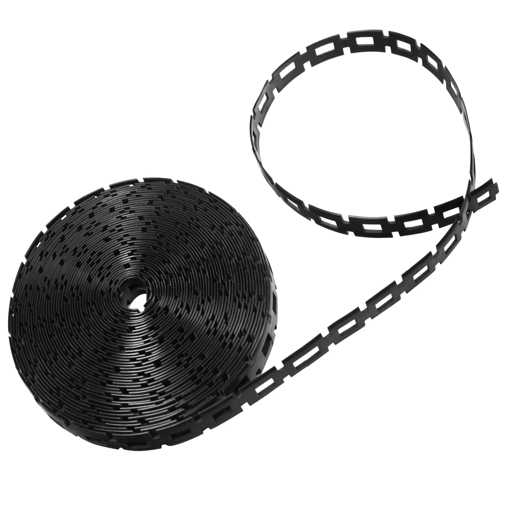 CODREE 50 FT Plastic Chain Lock Tree Tie - 1/2 Inch Wide Adjustable Tree Support Straps for Staking - Flexible Reusable Cable Plant Ties