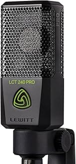 LCT-240 Pro Cardioid Condenser Microphone for Professional Recording (Black)