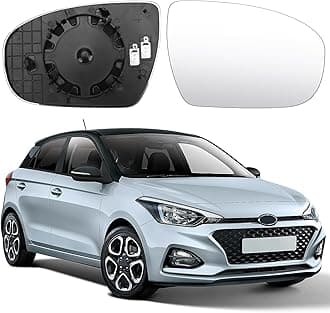 Mirror Glass Replacement for Hyundai i20 2014-2020, Exterior Mirror Glass Aspherical Adjustable (Right)