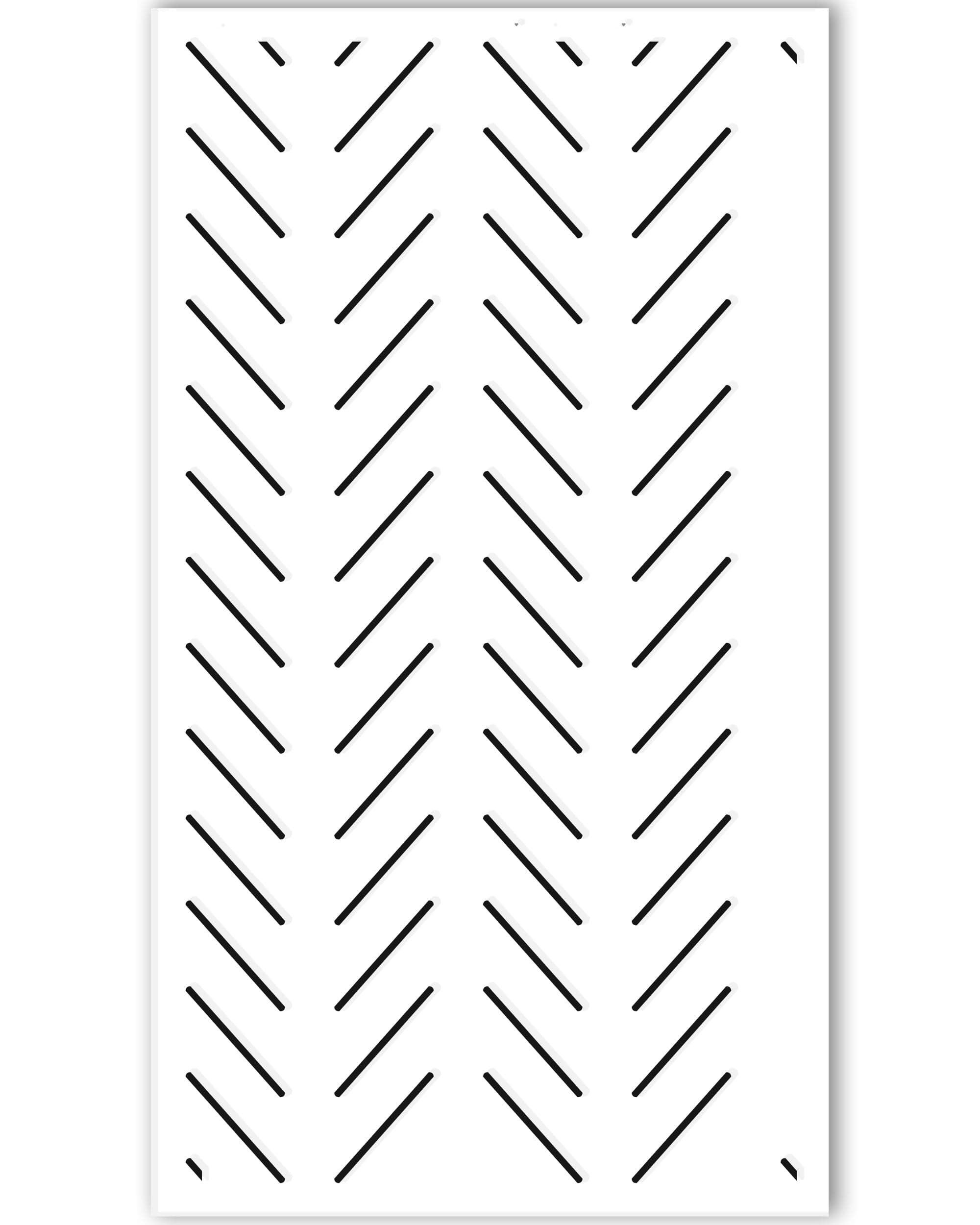 STENCILIT® Herringbone Simple Wall Stencil - XL Stencil 22x40 in, Geometric Wall Stencils for Painting Large Pattern, Modern Large Wall Stencils