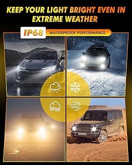 9012/HIR2 Light Bulbs, 40000 Lumens 900% Super Brighter 9012 Bulbs, 6500K Cool White, 1:1 Mini Size Wireless Halogen Replacement, Plug & Play, Pack of 2