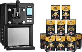 Luxury Soft Serve Ice Cream Maker | 1.5L | Self-Cooling Compressor | Auto Cleaning | Digital Display | Perfect for Whippy Sundaes & Desserts | Includes 12 x 1L Luxury Jersey Mix