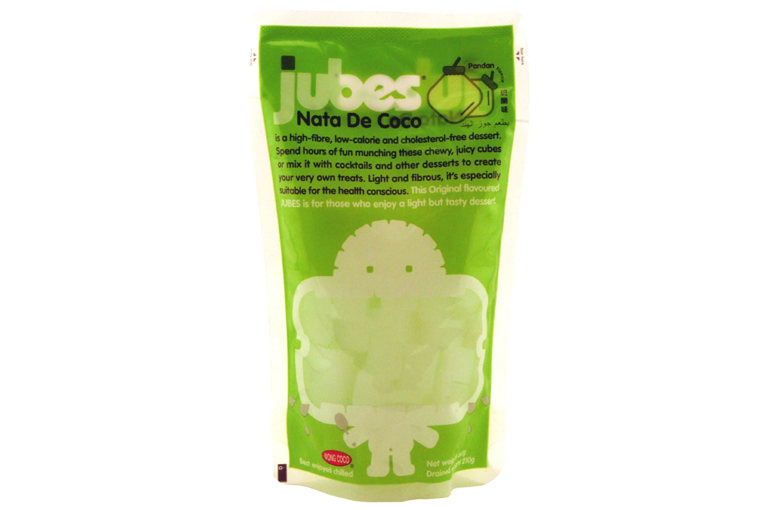 Jubes Nata De Coco, Cocopandan, 12.7-Ounce (Pack of 24)