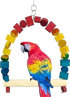 - Congo® Swing Toy for Scarlet Macaw | Bird Toy | Bird cage Accessories | 78X50cm | Piece of 1