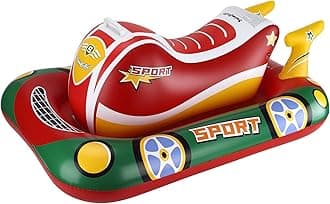 SwimboboToddler Pool Float Inflatable Car Baby Swim Float with Adjustable Sun Canopy and Safety Seat Pool Toys for Kids 3+ Years Old