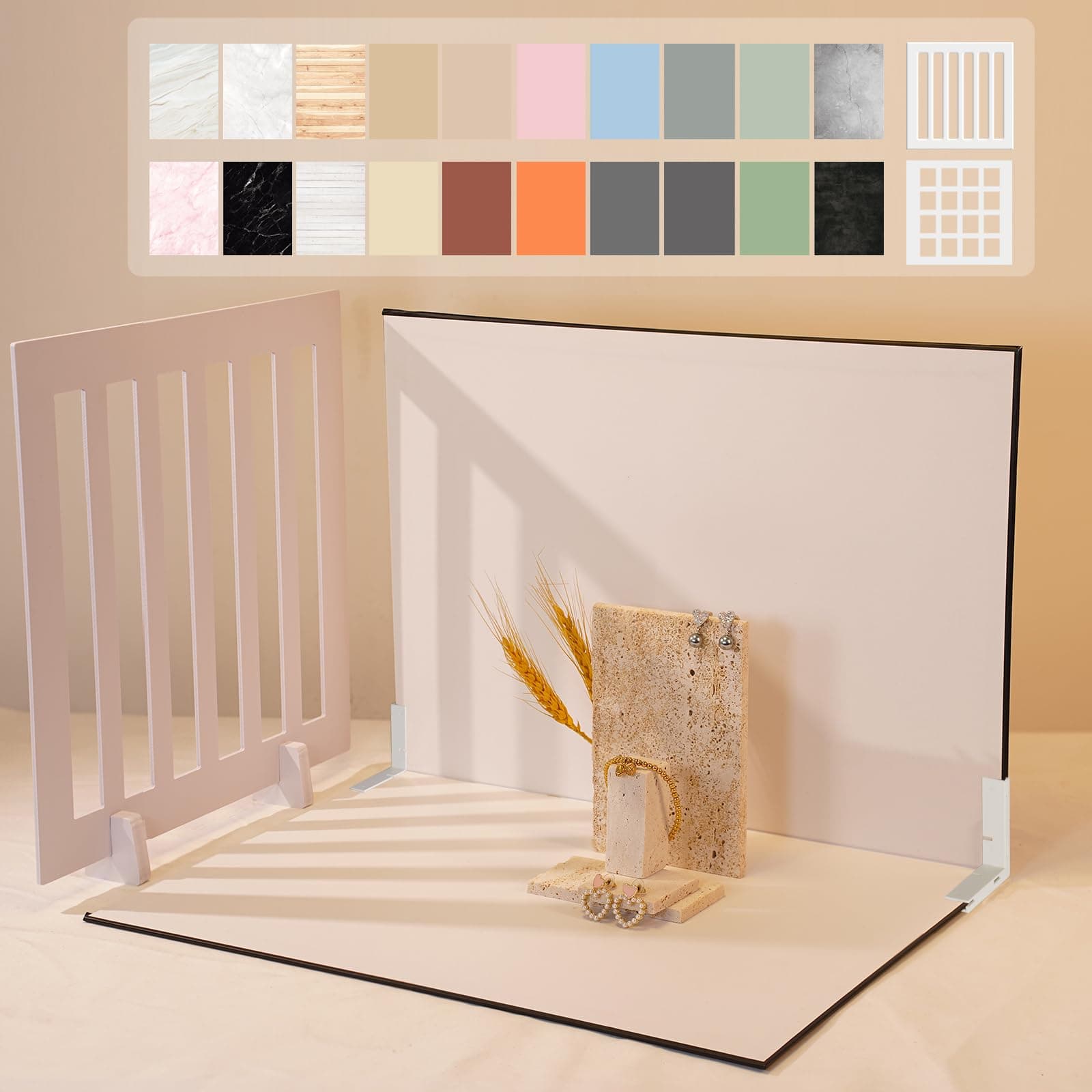 Photo Backdrop Boards with Props