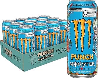 Monster Mango Loco Cans, 473mL, 12 Pack