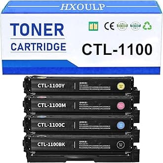 CTL-1100 BK/C/M/Y Toner Cartridge Replacement Compatible for Pantum CP1100 CP1100DN CP1100DW CM1100DN CM1100DW CM1100ADN CM1100ADW Printer CTL1100 Standard-Yield 1 Set