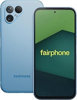 Fairphone 5 5G 256GB + 8GB RAM Dual SIM (Nano-SIM + eSIM) Android 13 Unlocked Smartphone (Sky Blue)