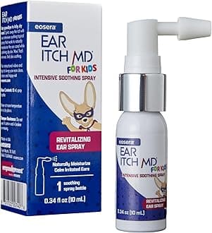 Ear Itch MD® for Kids – Soothing Ear Drops for Dry, Itchy Ears – Natural Moisturizing Formula with Vitamin E – Relief for Allergies, Eczema, Dermatitis – Safe for Ages 2+ & Hearing Aid Users