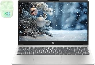 HP 15.6" FHD Business & Student Laptop Computer, 10-Core Intel Core i5, Windows 11 Pro Laptop with Microsoft Office Home & Business Included, PLUSERA Earphones (Intel Core i5, 32GB RAM | 1TB SSD)