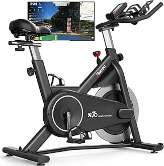 PASYOU Exercise Bike, Indoor Cycling Bike for Home, Magnetic Resistance Stationary Bike, Silent Exercise Bikes for Home,Cycle Spin Bike with LCD&Pad Holder