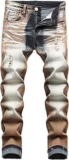 JUNBAOSS mens Skinny Stretch Jeans for Men Casual Pants