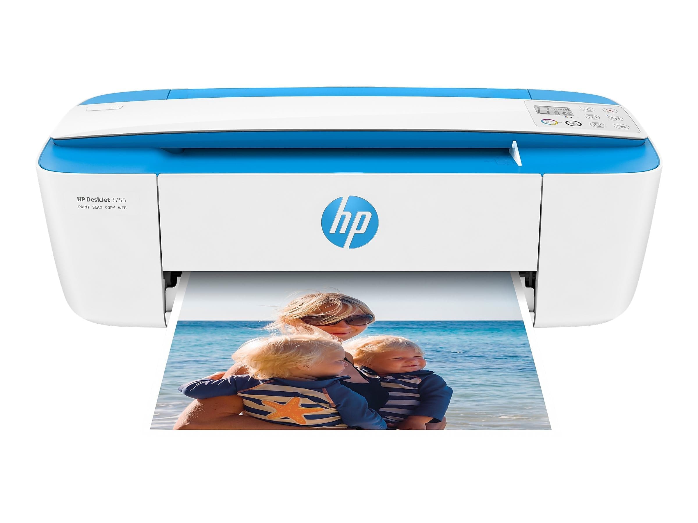 HP DeskJet 3755 Compact All-in-One Wireless Printer, HP Instant Ink, Works wi...