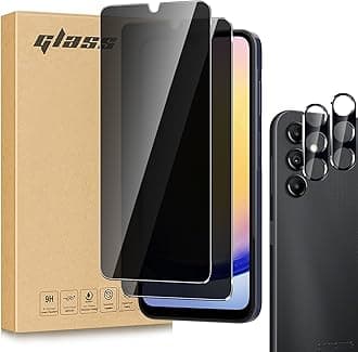[2 +2 for Samsung Galaxy A25 5G Privacy Screen protector with careme les[Protect privacy][Scratch resistant][Anti Fingerprint][Bubble-Free][Easy installation]