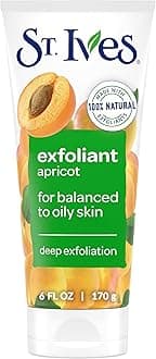 St. Ives Fresh Skin Apricot Face Scrub with 100% Natural Exfoliants & Extracts|Deep Exfoliating Scrub for Glowing Skin|Facial Scrub for Men & Women| Dermatologically Tested| Paraben-Free| 170gm