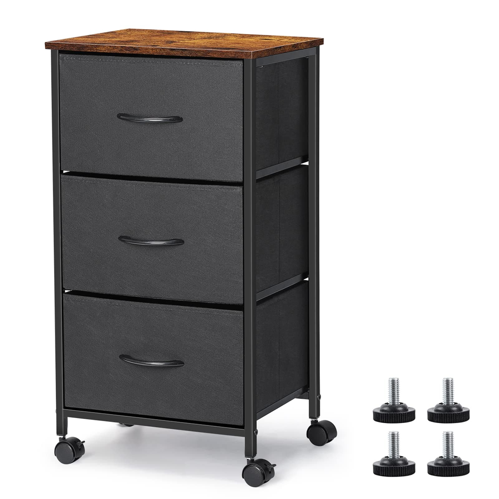 3 Drawer Dresser with Wheels
