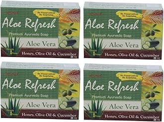 Yaturu Yeturu's Aloe Refresh Premium Soap 100gms (Set of 4)