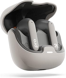 GOBOULT Z40 Pro with 100H Playtime, Zen Quad Mic ENC, 45ms Low Latency Gaming, Premium Rubber Grip Case, 13mm Bass Drivers, Bluetooth 5.3, TWS Truly Wireless in Ear Earbuds (Dawn)