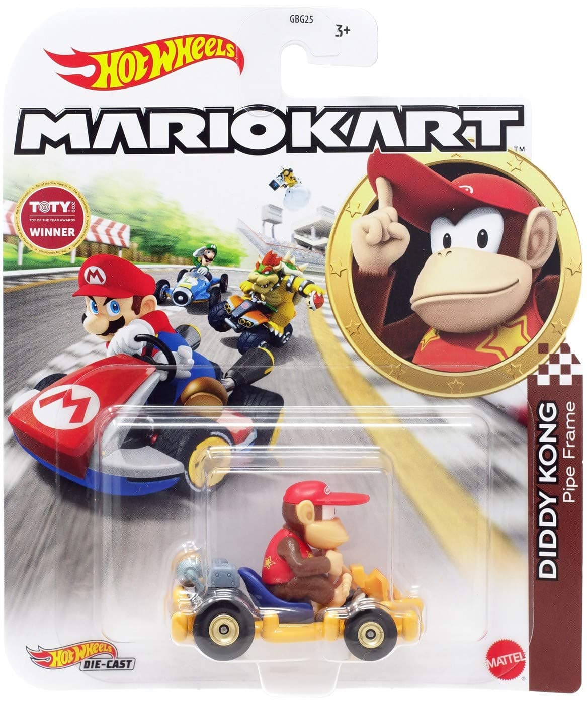 Hot Wheels Mario Kart Diddy Kong, Pipe Frame